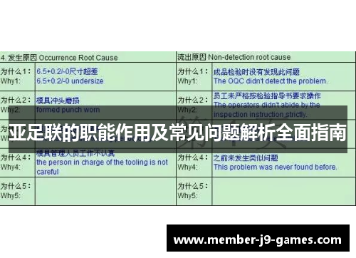 亚足联的职能作用及常见问题解析全面指南