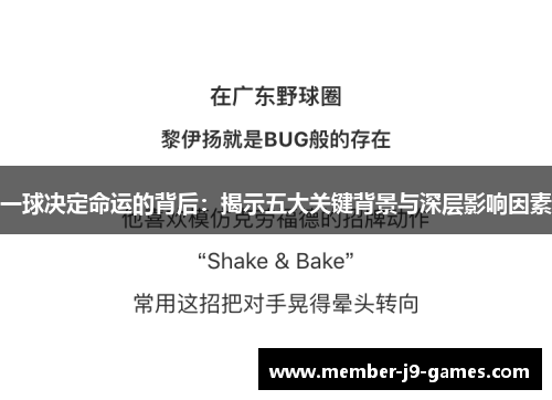 一球决定命运的背后：揭示五大关键背景与深层影响因素